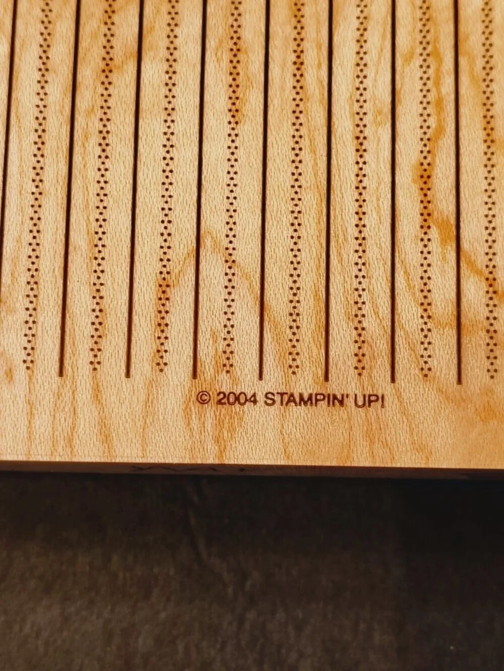 Stampin Up 2004 Simple Stripes Large Background Rubber Stamp